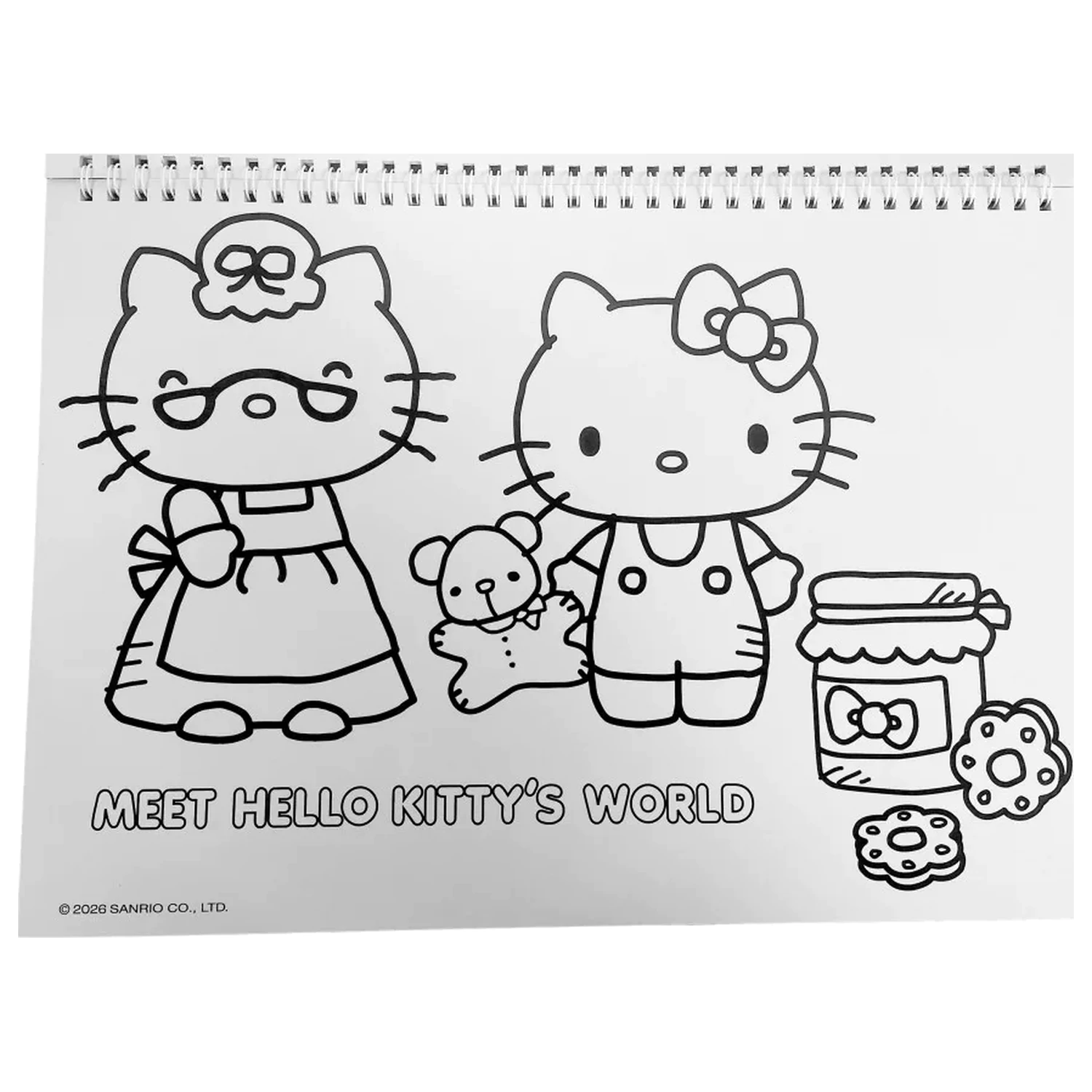 Hello Kitty World A/4 spiralni skicirni blok 40 listov z nalepkami fotografija izdelka