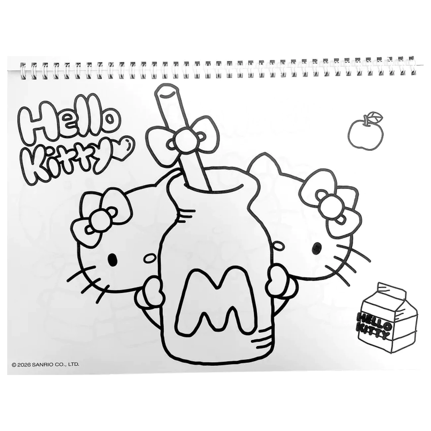 Hello Kitty World A/4 spiralni skicirni blok 40 listov z nalepkami fotografija izdelka