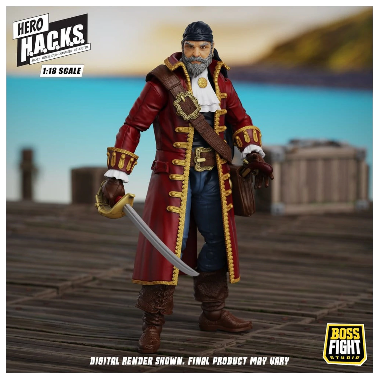 Hero H.A.C.K.S. Osnovna akcijska figura 1/18 Heroes and Villains Wave 1 John Bradford: Captain of the Temporal Voyager fotografija izdelka