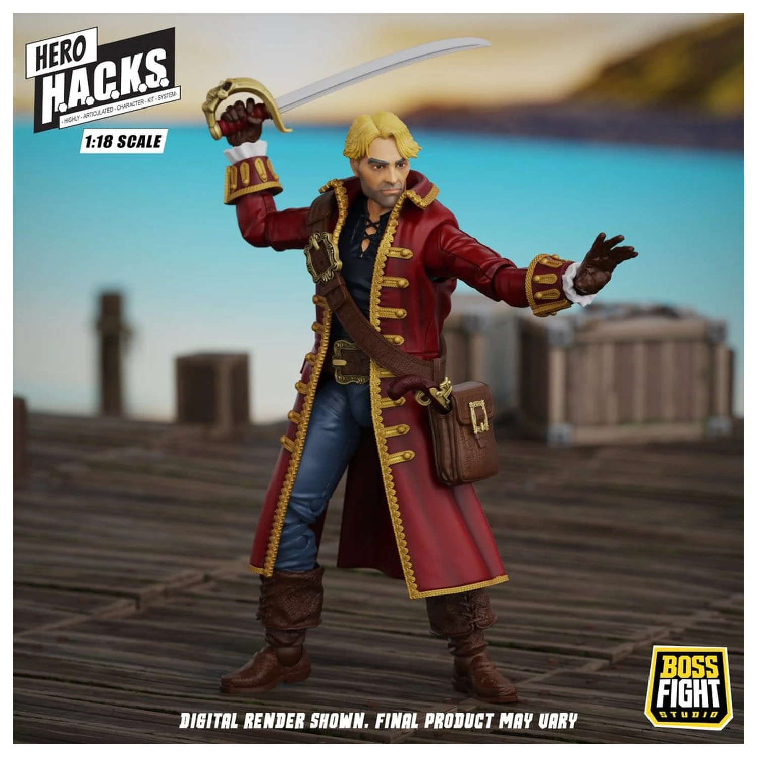 Hero H.A.C.K.S. Osnovna akcijska figura 1/18 Heroes and Villains Wave 1 John Bradford: Captain of the Temporal Voyager fotografija izdelka