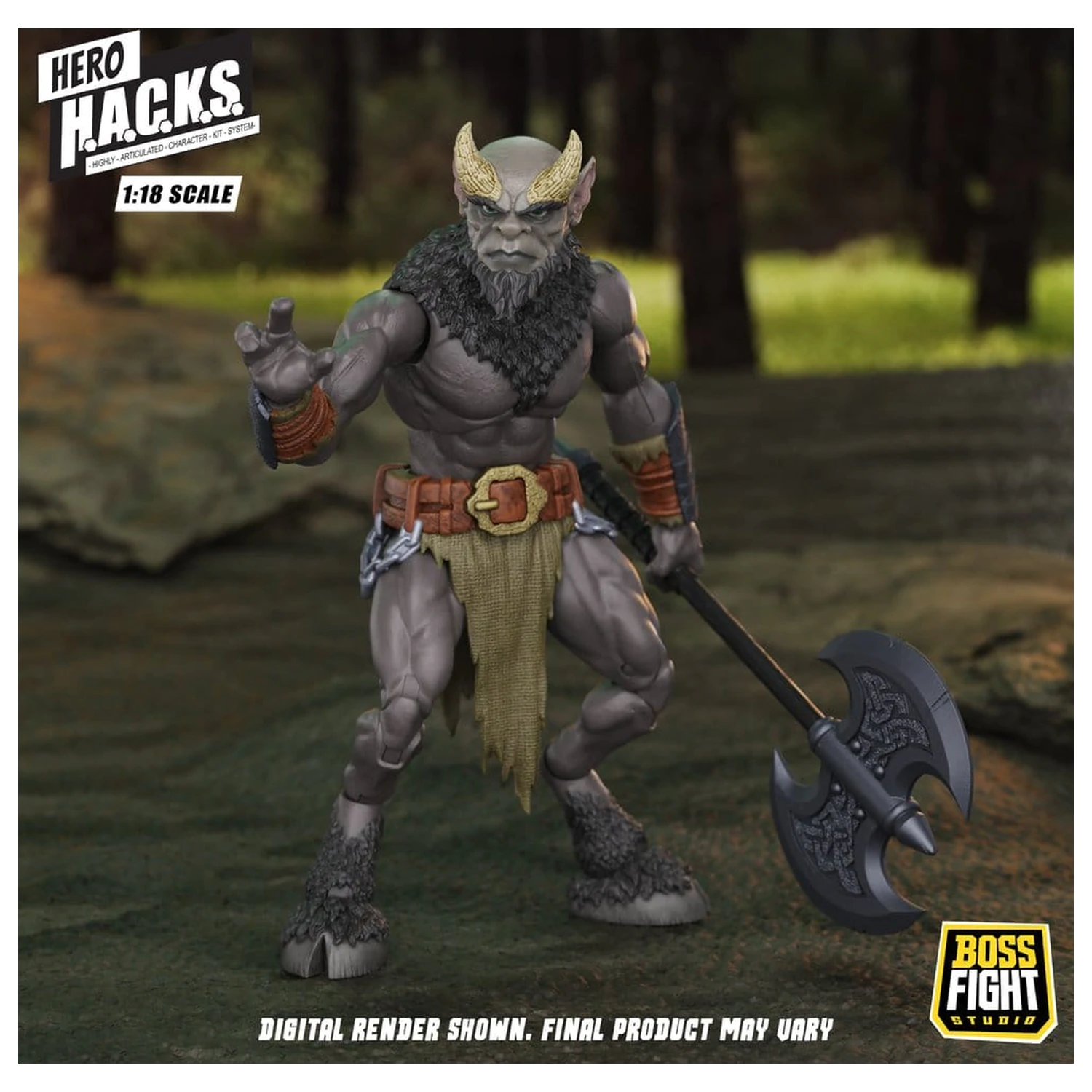 Hero H.A.C.K.S. Osnovna akcijska figura 1/18 Heroes and Villains Wave 1 Minos Auroxos: Labyrinthian Warrior fotografija izdelka
