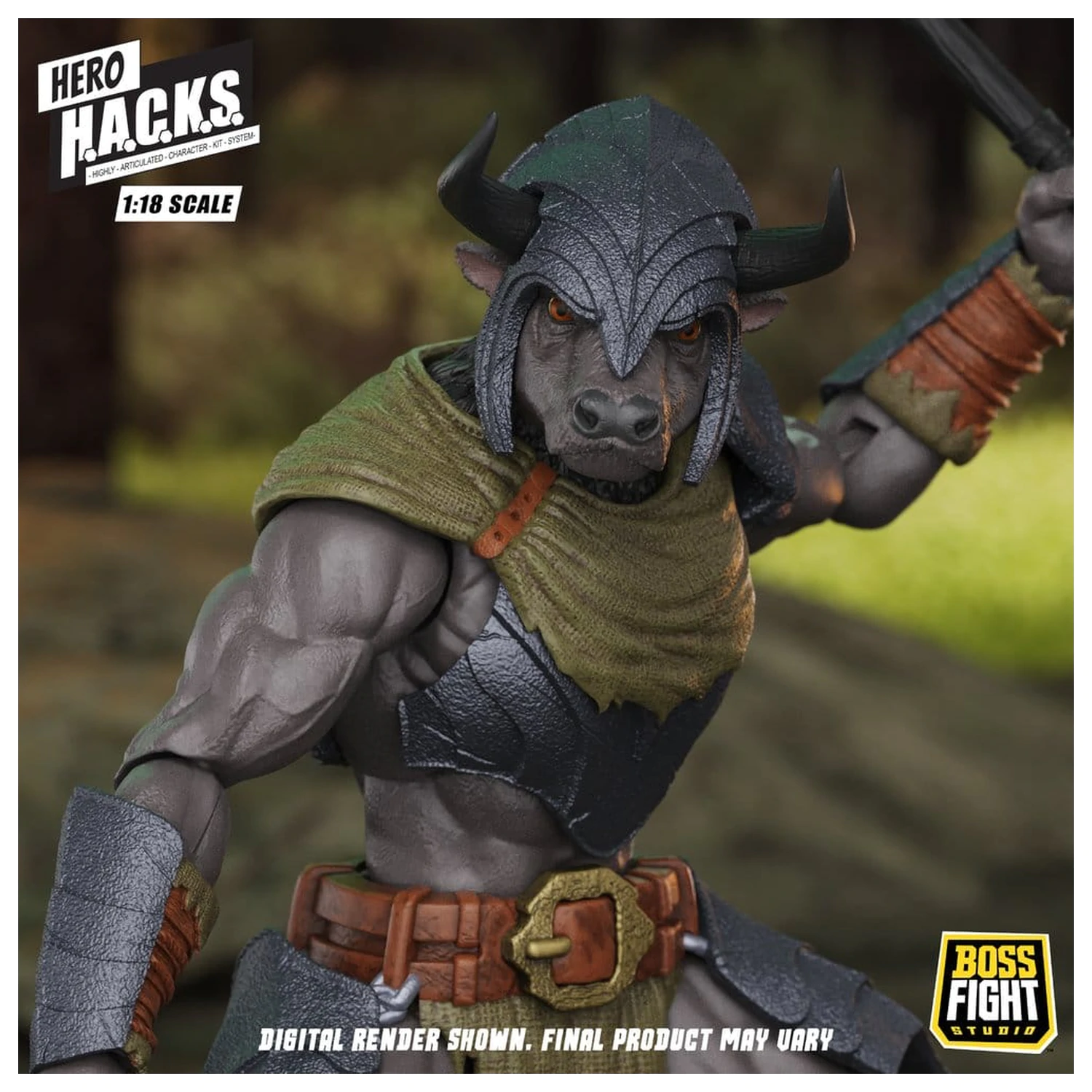 Hero H.A.C.K.S. Osnovna akcijska figura 1/18 Heroes and Villains Wave 1 Minos Auroxos: Labyrinthian Warrior fotografija izdelka
