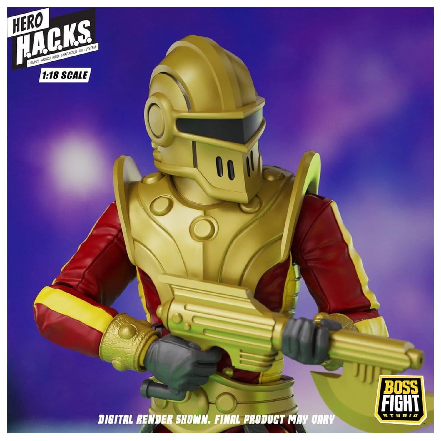 Hero H.A.C.K.S. Core Akcijska figura 1/18 Heroes and Villains Wave 1 Stellar Guard: Cosmic Defender of Accord fotografija izdelka
