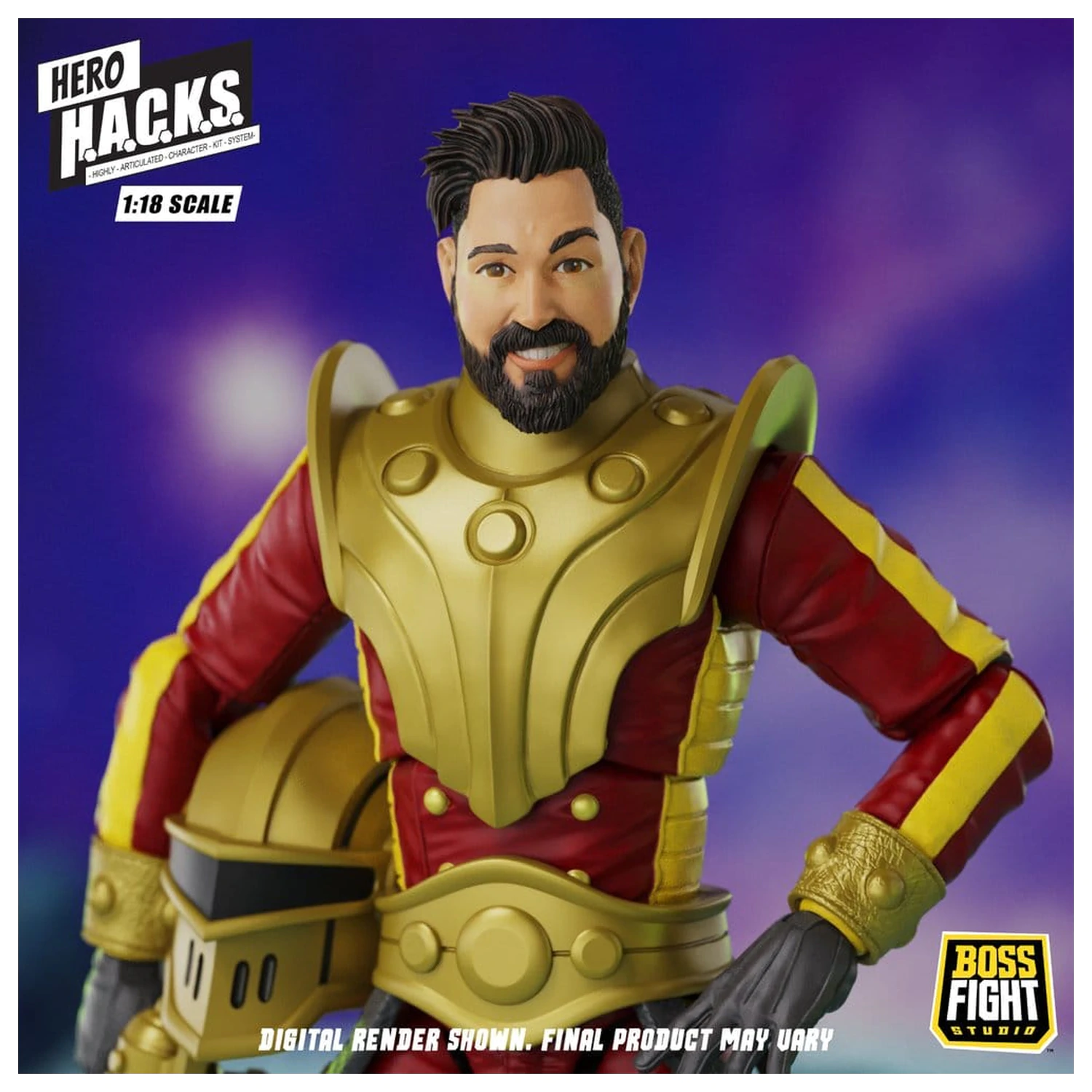 Hero H.A.C.K.S. Core Akcijska figura 1/18 Heroes and Villains Wave 1 Stellar Guard: Cosmic Defender of Accord fotografija izdelka