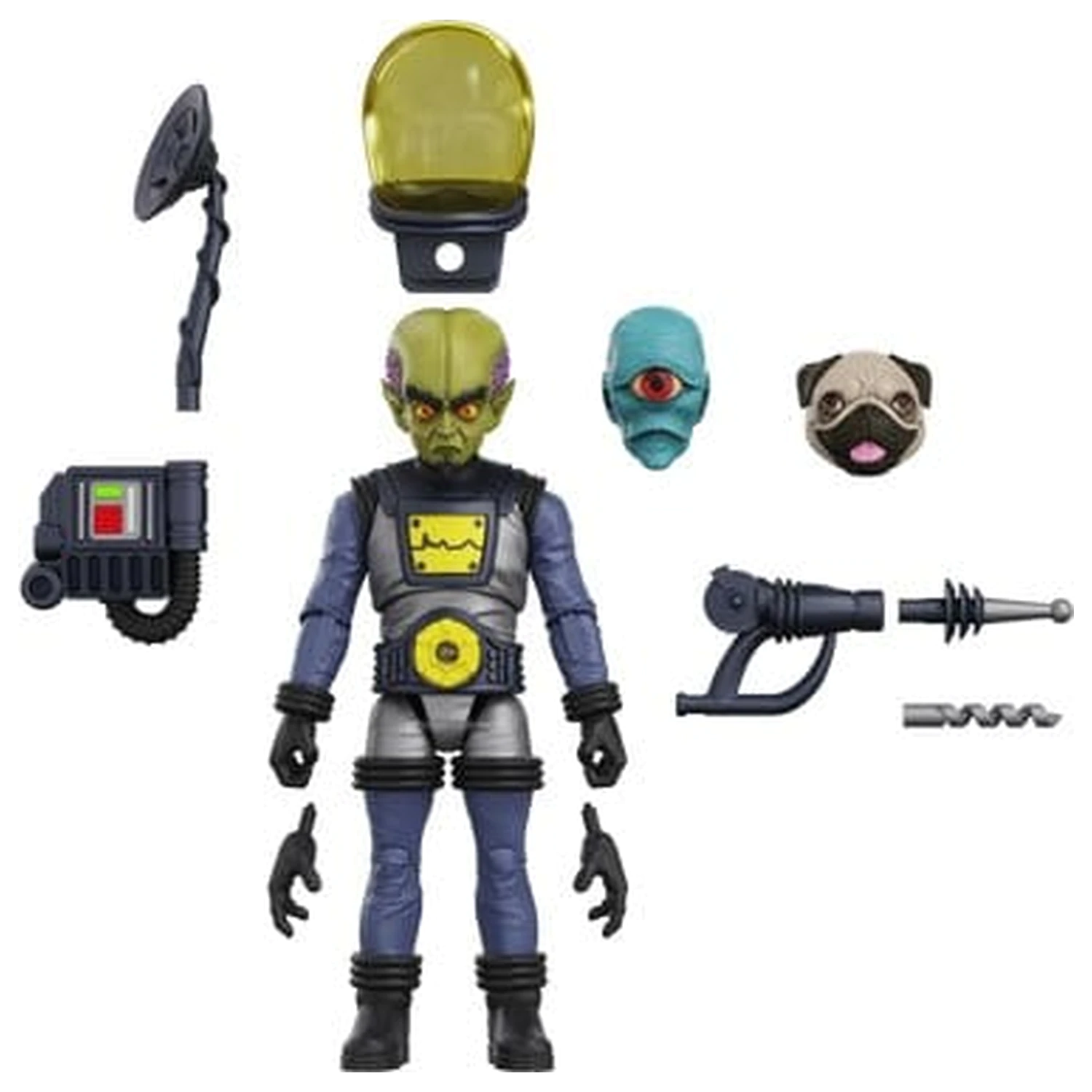 Hero H.A.C.K.S. Osrednja akcijska figura 1/18 Heroes and Villains Wave 1 Zarko Resources Inc.: Galactic Prospectors fotografija izdelka