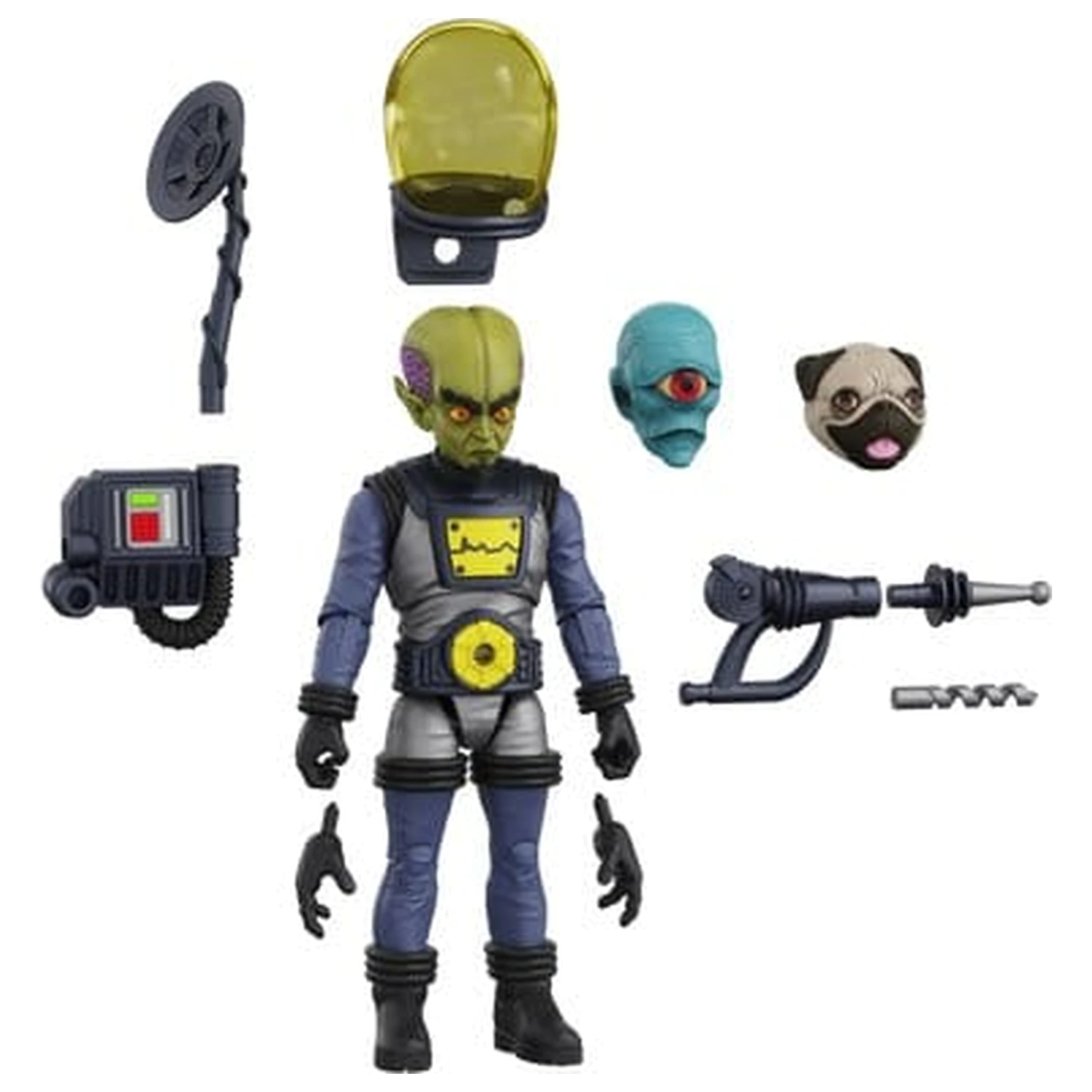 Hero H.A.C.K.S. Osrednja akcijska figura 1/18 Heroes and Villains Wave 1 Zarko Resources Inc.: Galactic Prospectors fotografija izdelka