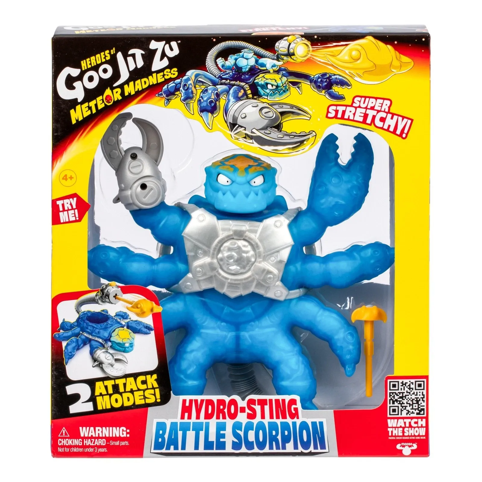 Heroes of Goo Jit Zu Meteor Madness Raztegljiva figura Battle Scorpion Hydro Sting 22 cm fotografija izdelka