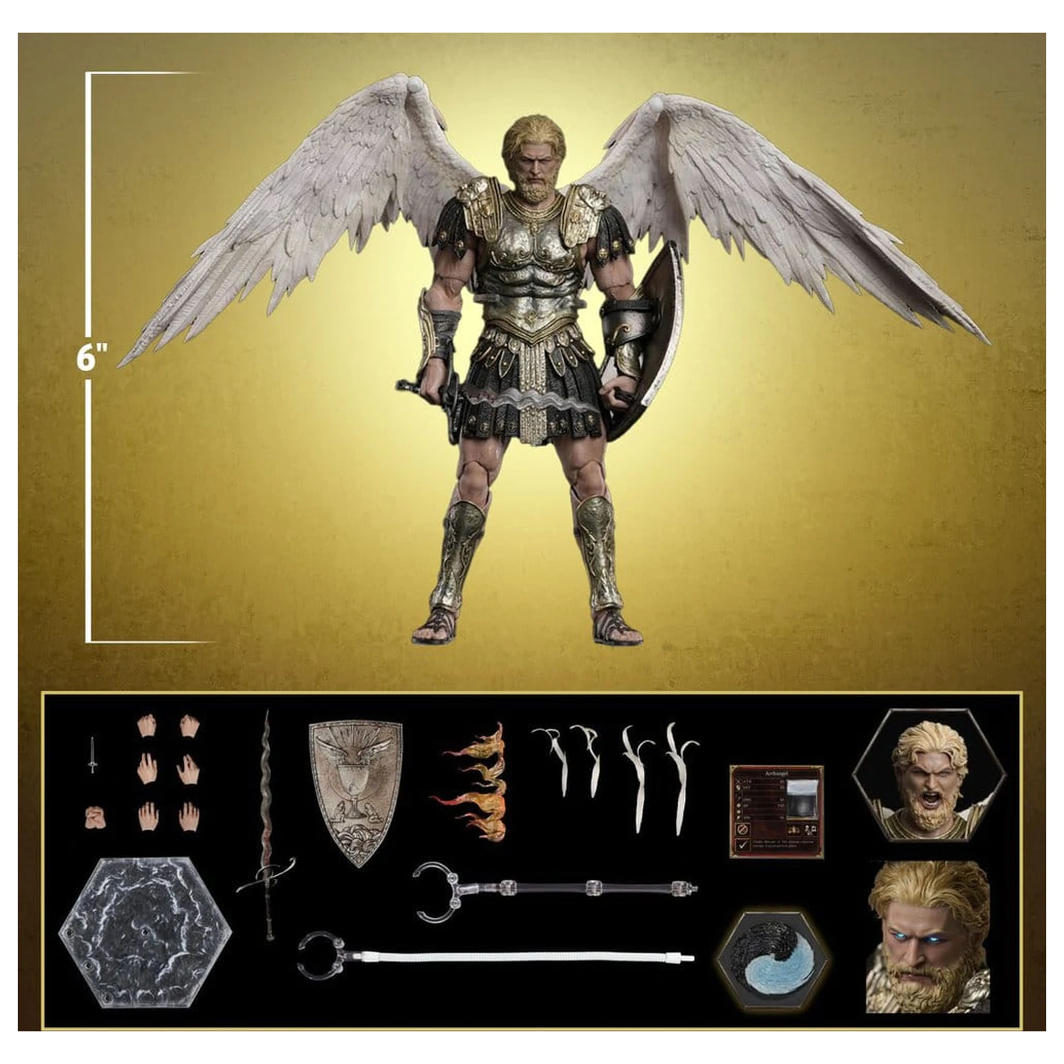Heroes of Might and Magic III akcijska figura 1/12 Archangel (Deluxe Version) 15 cm fotografija izdelka