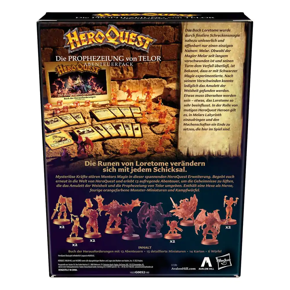 HeroQuest družabna igra Razširitev Die Prophezeiung von Telor Quest Pack *German Version* fotografija izdelka