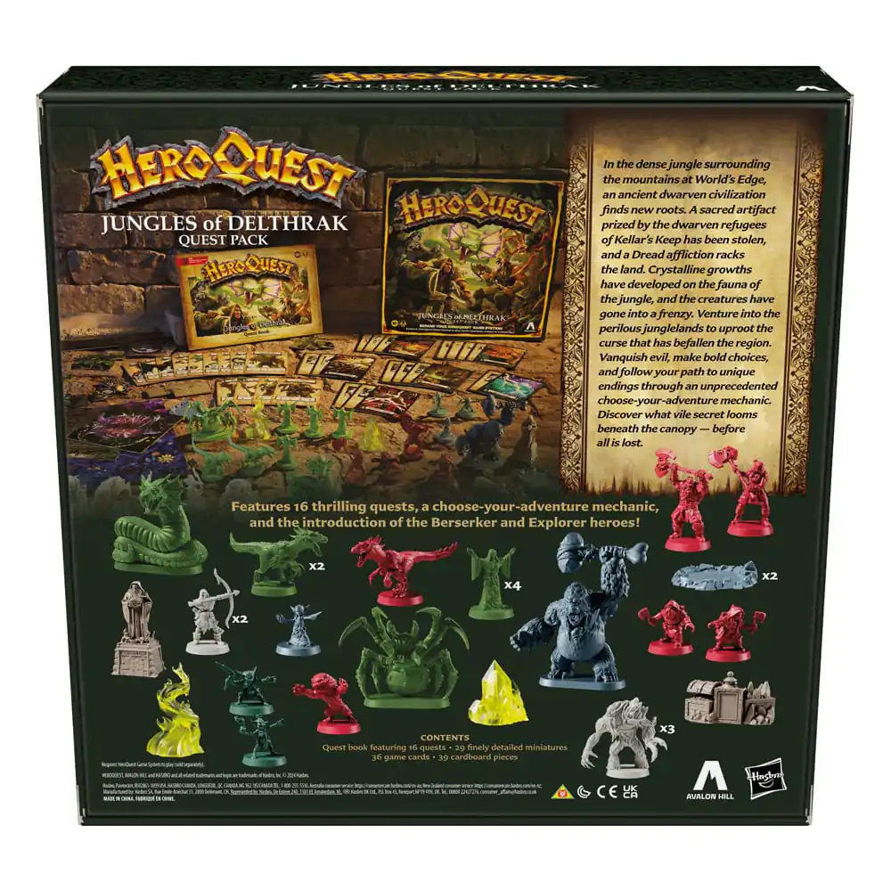HeroQuest Board Game širitev Gozdovi Delthraka komplet nalog *English Version* fotografija izdelka