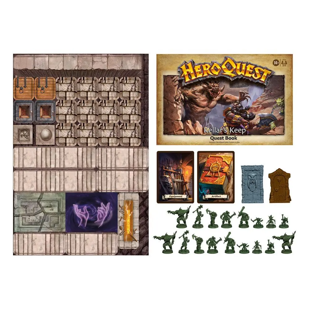 HeroQuest družabna igra Razširitev Kellar's Keep Quest Pack english fotografija izdelka