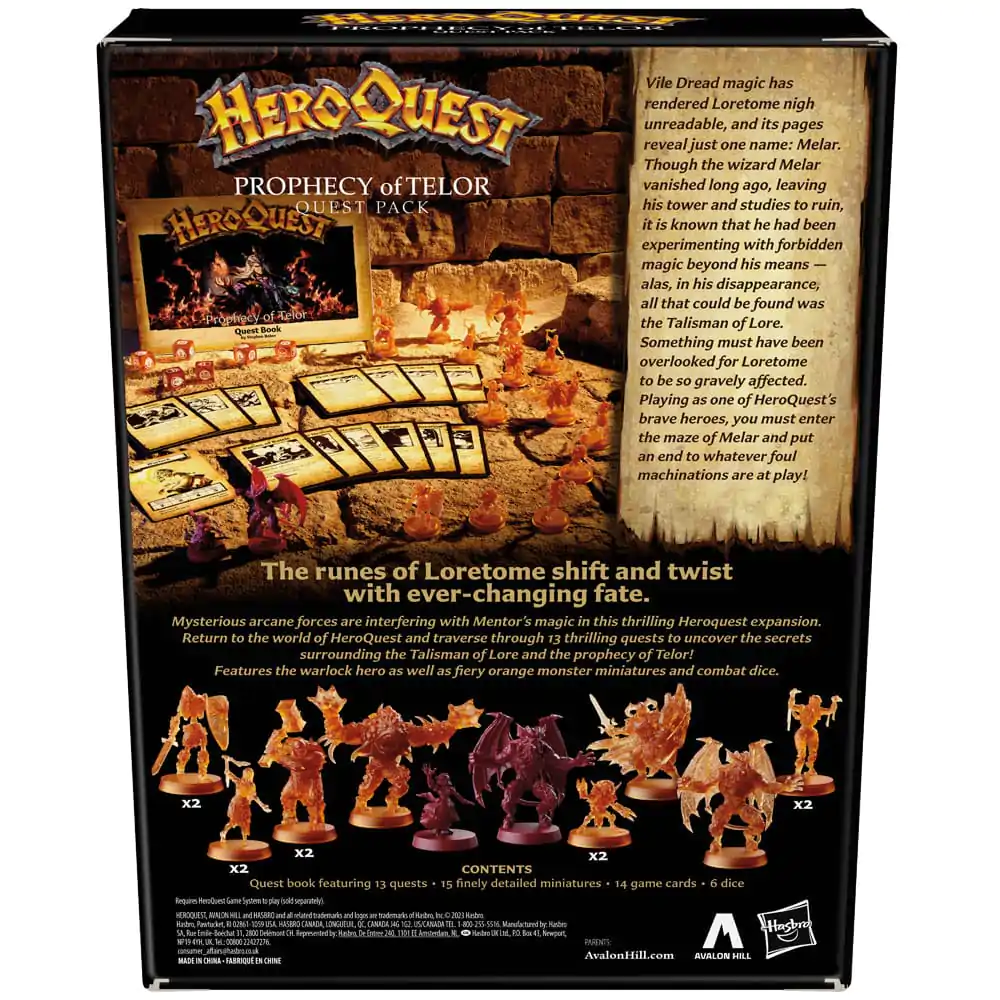 HeroQuest družabna igra Razširitev Prerokba Telor Quest Paket *English Version* fotografija izdelka