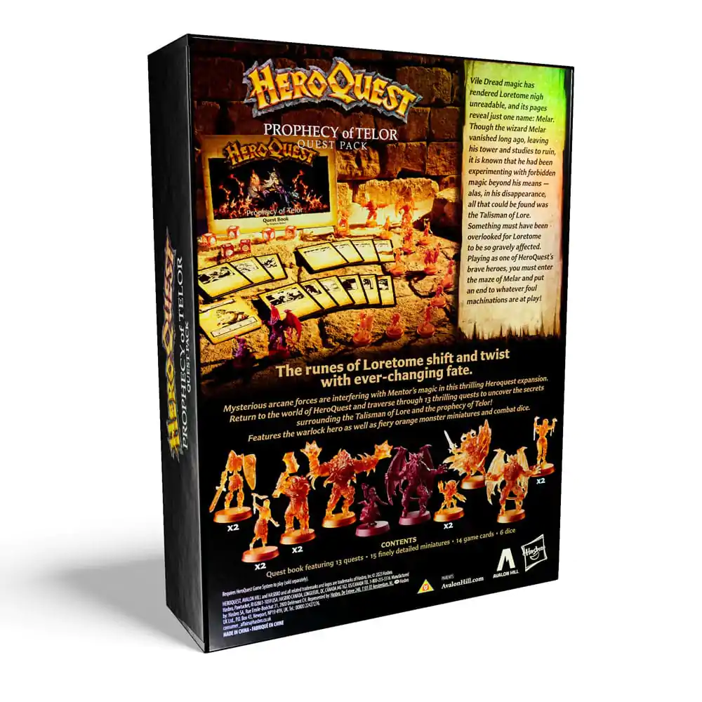 HeroQuest družabna igra Razširitev Prerokba Telor Quest Paket *English Version* fotografija izdelka