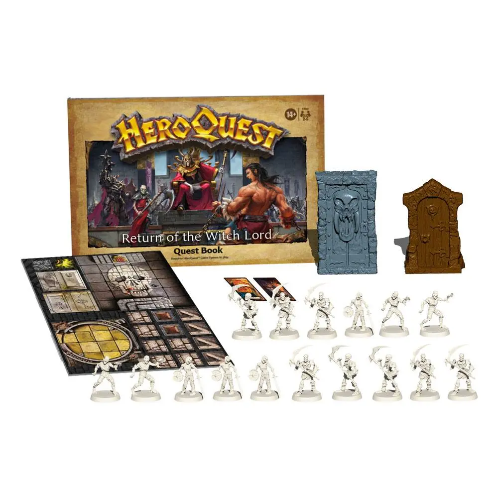 HeroQuest družabna igra Razširitev Return of the Witch Lord Quest Pack angleški fotografija izdelka