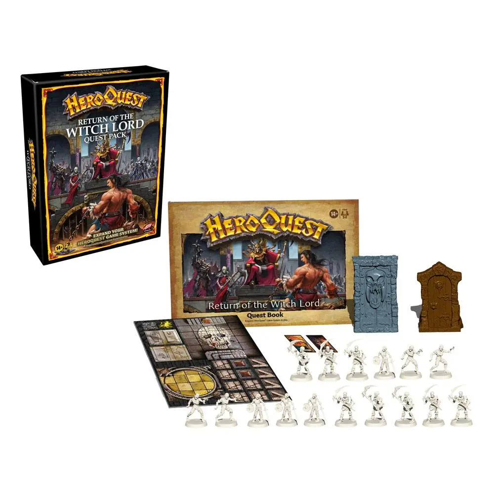 HeroQuest družabna igra Razširitev Return of the Witch Lord Quest Pack angleški fotografija izdelka