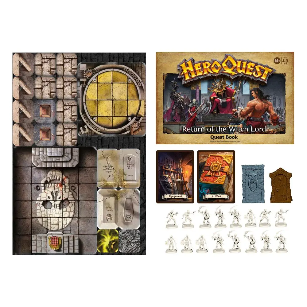 HeroQuest družabna igra Razširitev Return of the Witch Lord Quest Pack angleški fotografija izdelka