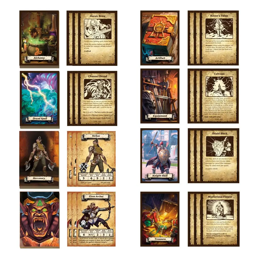 HeroQuest družabna igra Razširitev Rise of the Dread Moon Quest Paket *English Version* fotografija izdelka