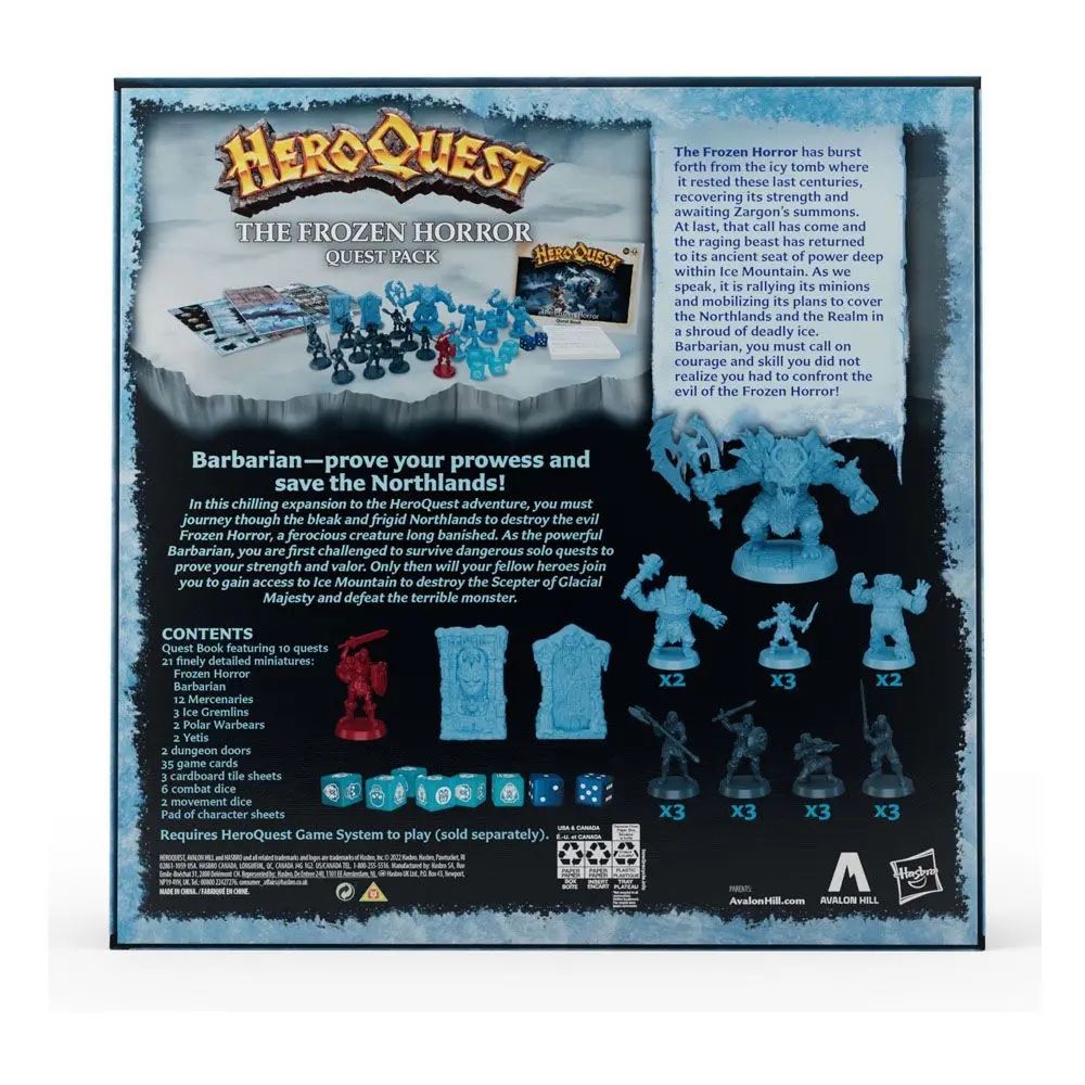 HeroQuest Board Game Razširitev The Frozen Horror Quest Paket angleški fotografija izdelka