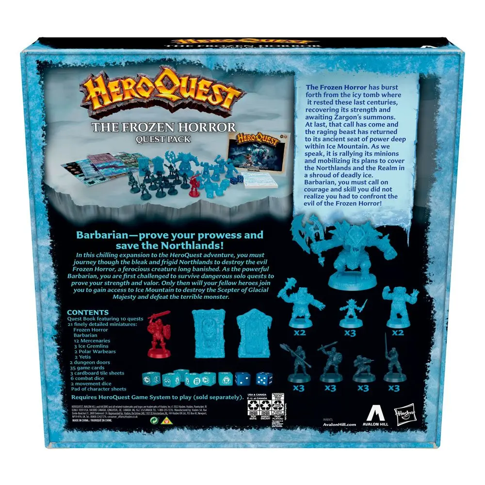 HeroQuest Board Game Razširitev The Frozen Horror Quest Paket angleški fotografija izdelka