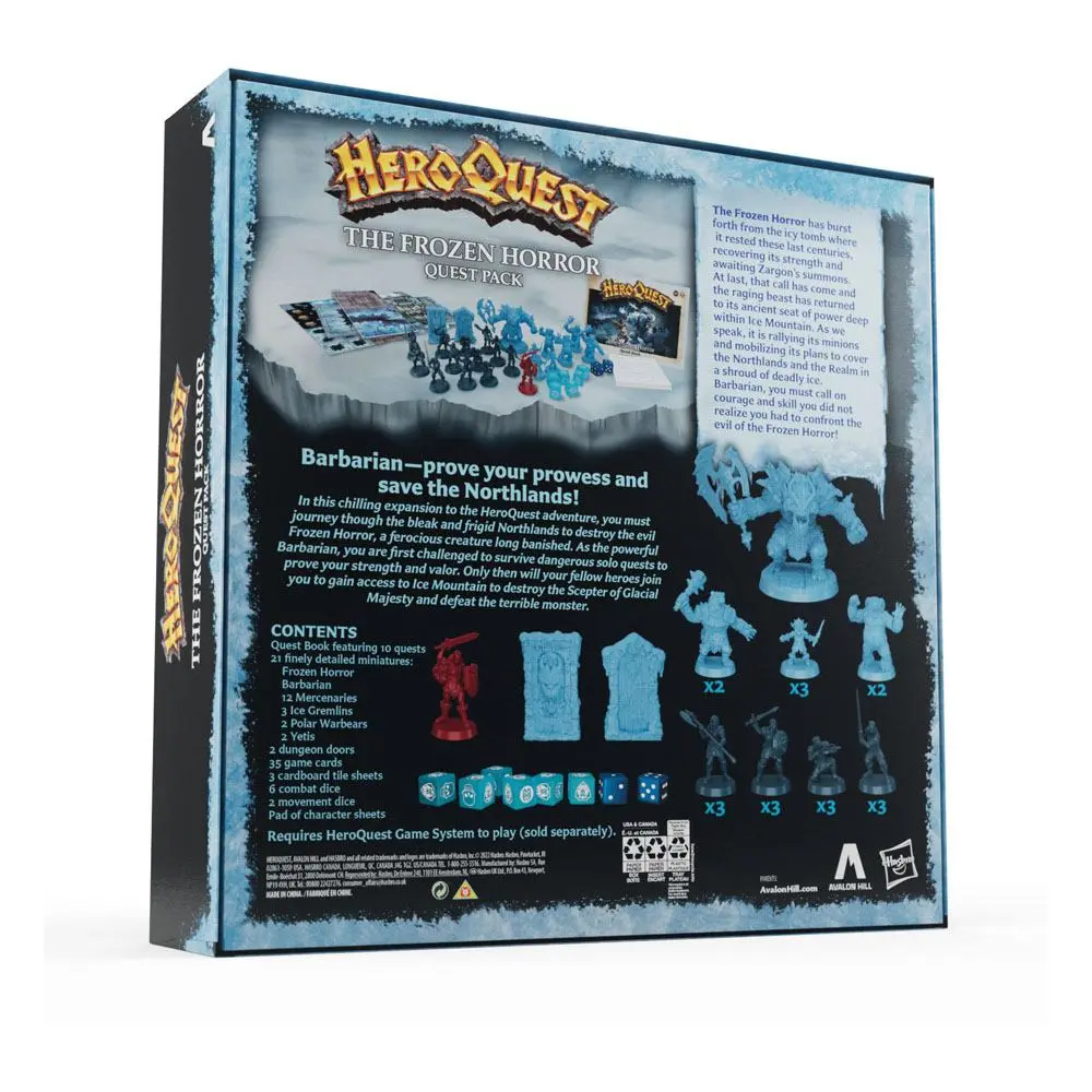 HeroQuest Board Game Razširitev The Frozen Horror Quest Paket angleški fotografija izdelka