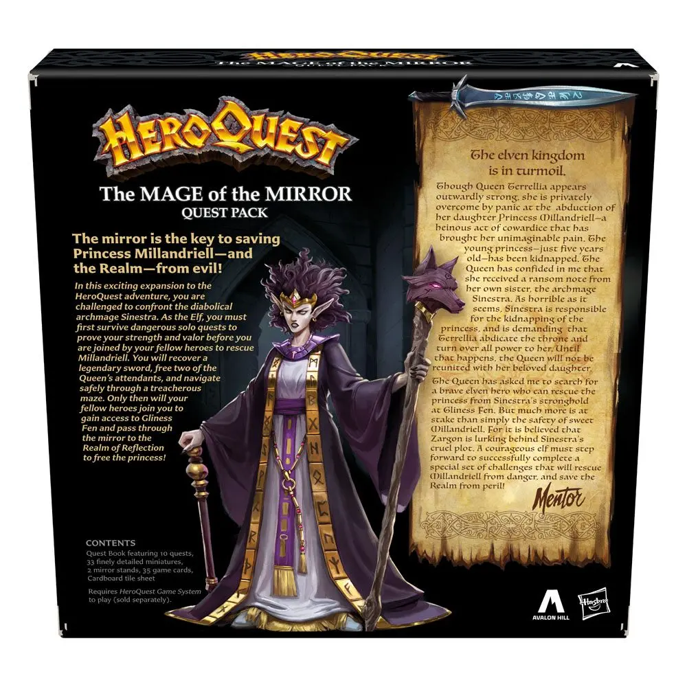 HeroQuest družabna igra Razširitev Paket nalog Ogledalo Čarovnika *English Version* fotografija izdelka