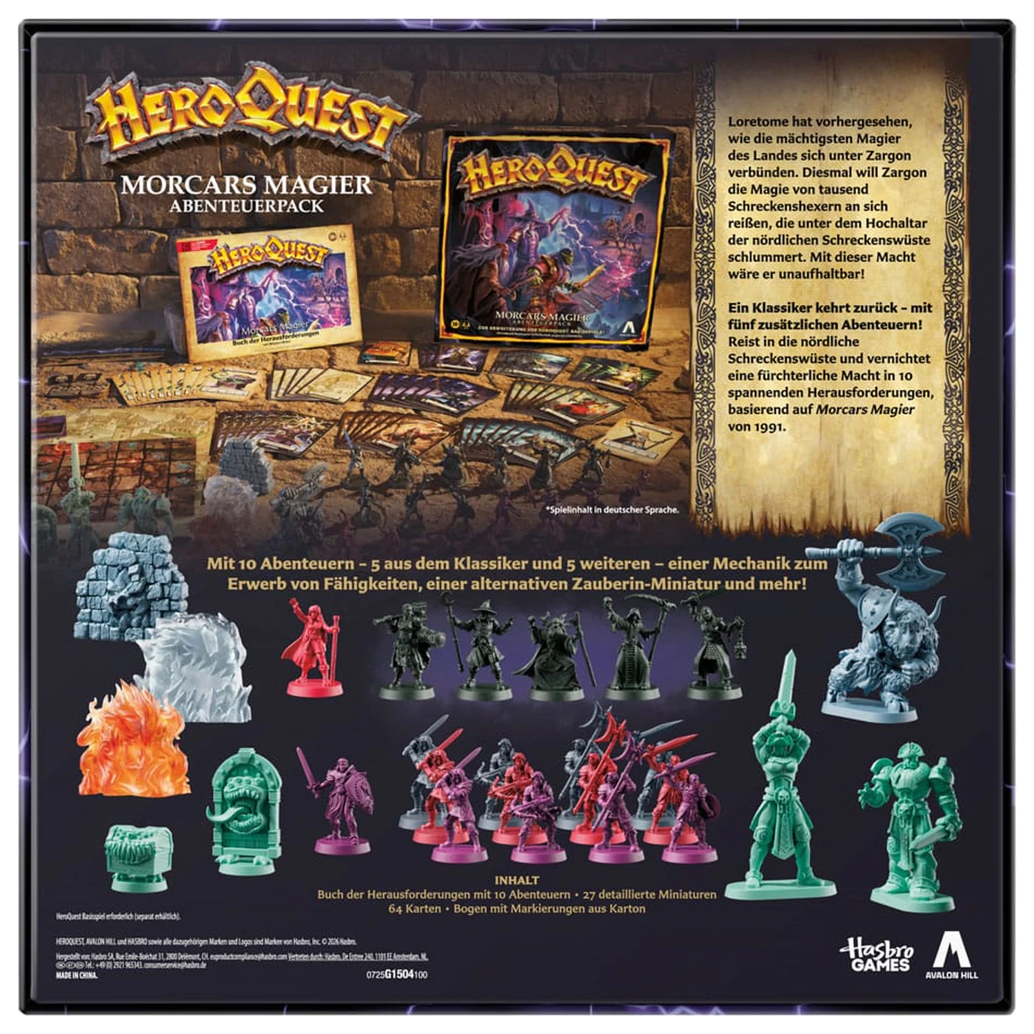 HeroQuest družabna igra razširitev Morcars Magier Quest Pack *nemška različica* fotografija izdelka