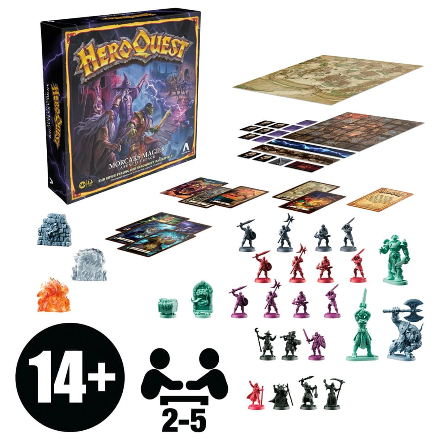 HeroQuest družabna igra razširitev Morcars Magier Quest Pack *nemška različica* fotografija izdelka