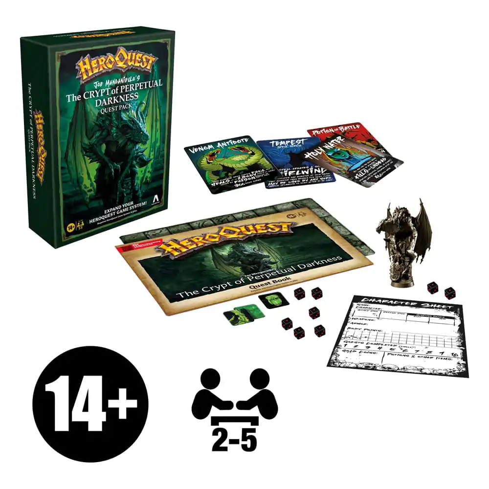 HeroQuest družabna igra Razširitev The Crypt of Perpetual Darkness Quest Paket *English Version* fotografija izdelka