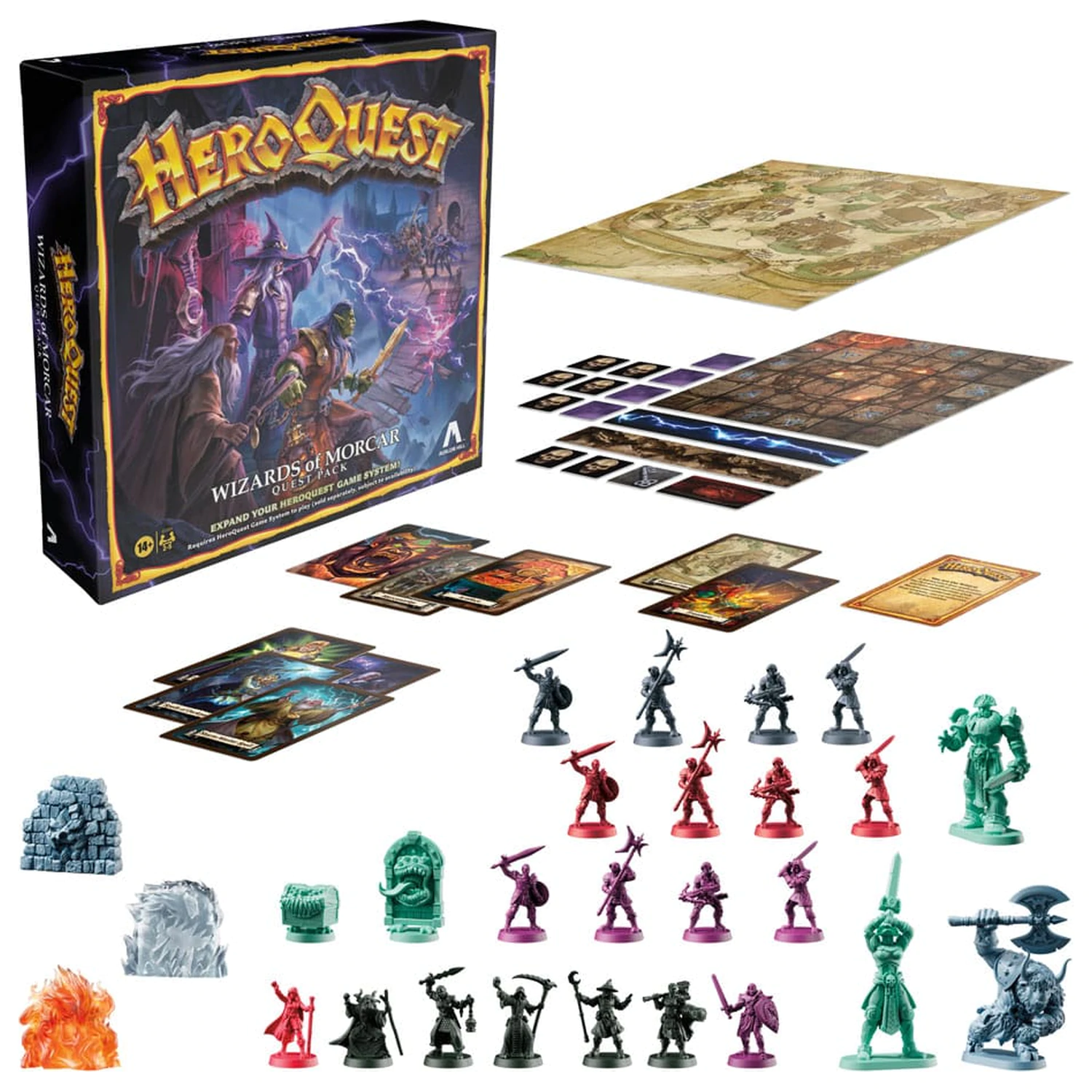 HeroQuest Družabna igra Razširitev Wizards of Morcar Quest Pack *Angleška Različica* fotografija izdelka