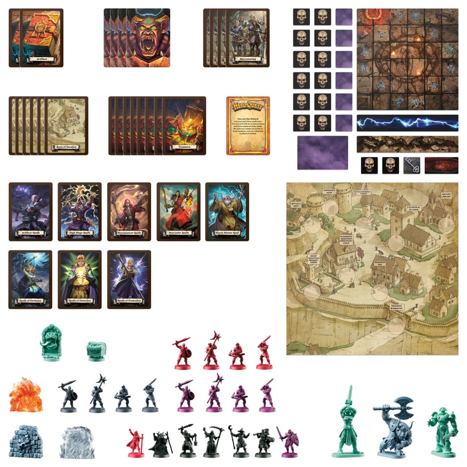 HeroQuest Družabna igra Razširitev Wizards of Morcar Quest Pack *Angleška Različica* fotografija izdelka