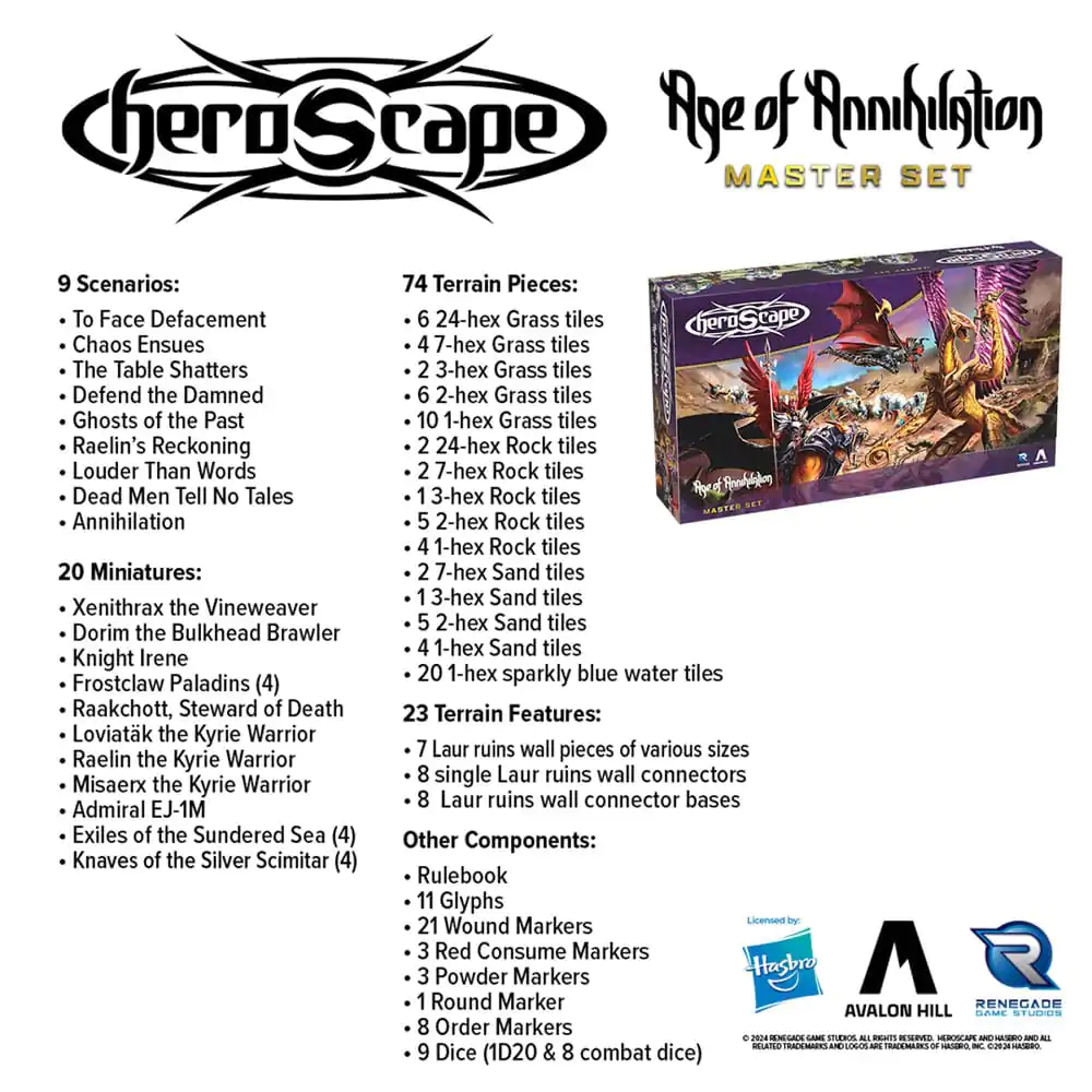 Heroscape družabna igra Age of Annihilation Master Set *English Version* fotografija izdelka