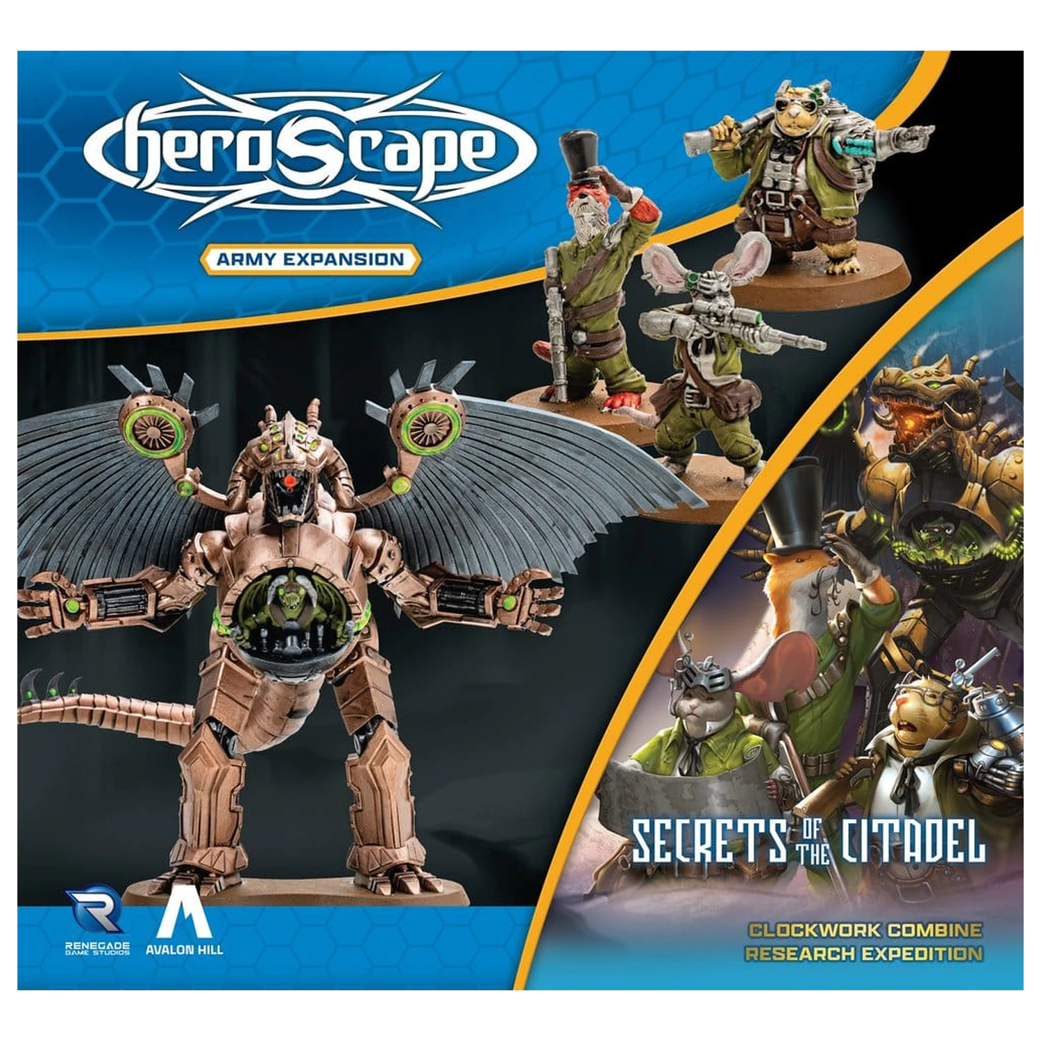 Heroscape Razširitev vojske Clockwork Combine Research Expedition *angleška različica* fotografija izdelka