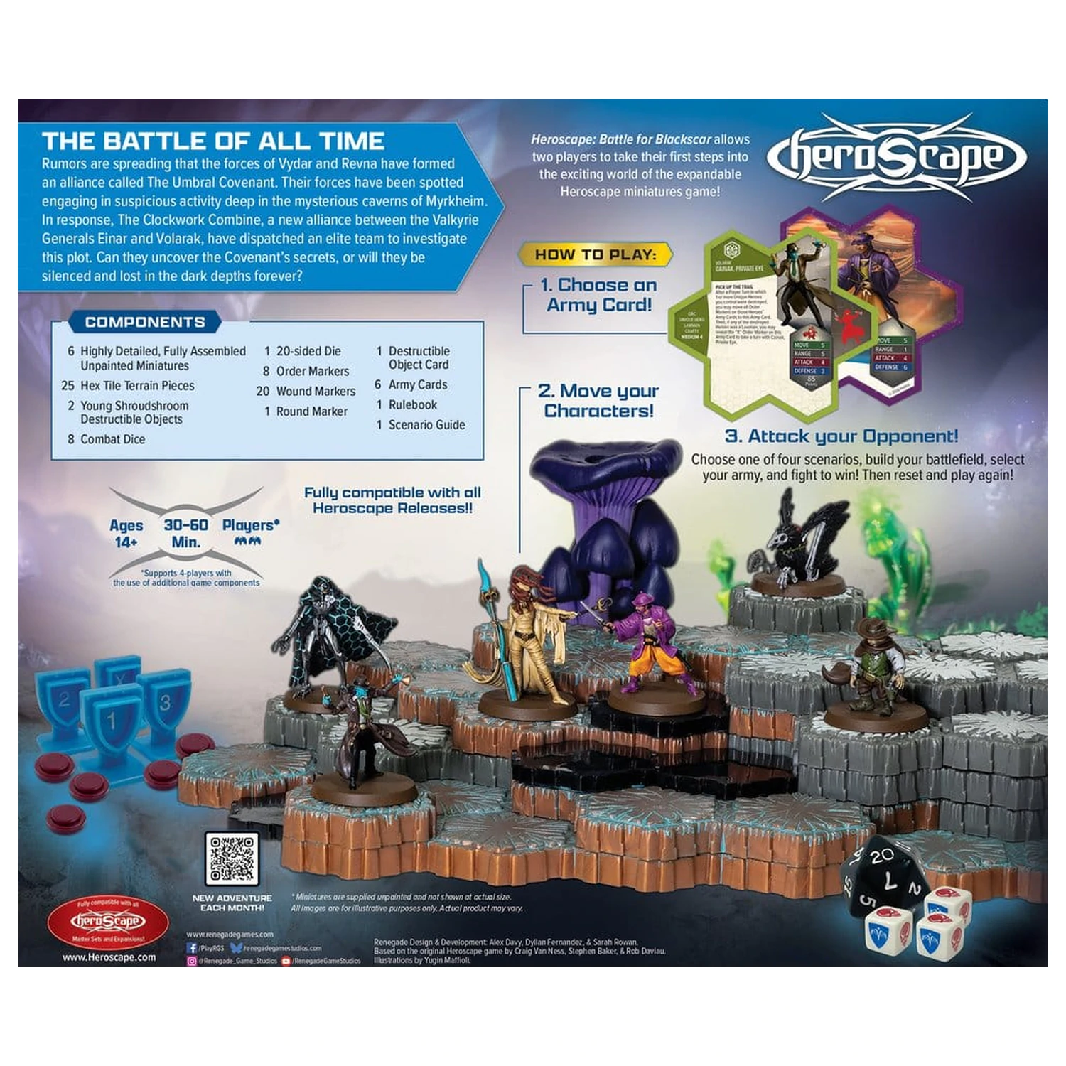 Heroscape Družabna igra Bitka za Blackscar Battle Box *angleška različica* fotografija izdelka