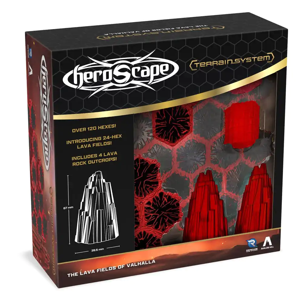 Heroscape Razširitev terena The Lava Fields of Valhalla Angleška različica fotografija izdelka