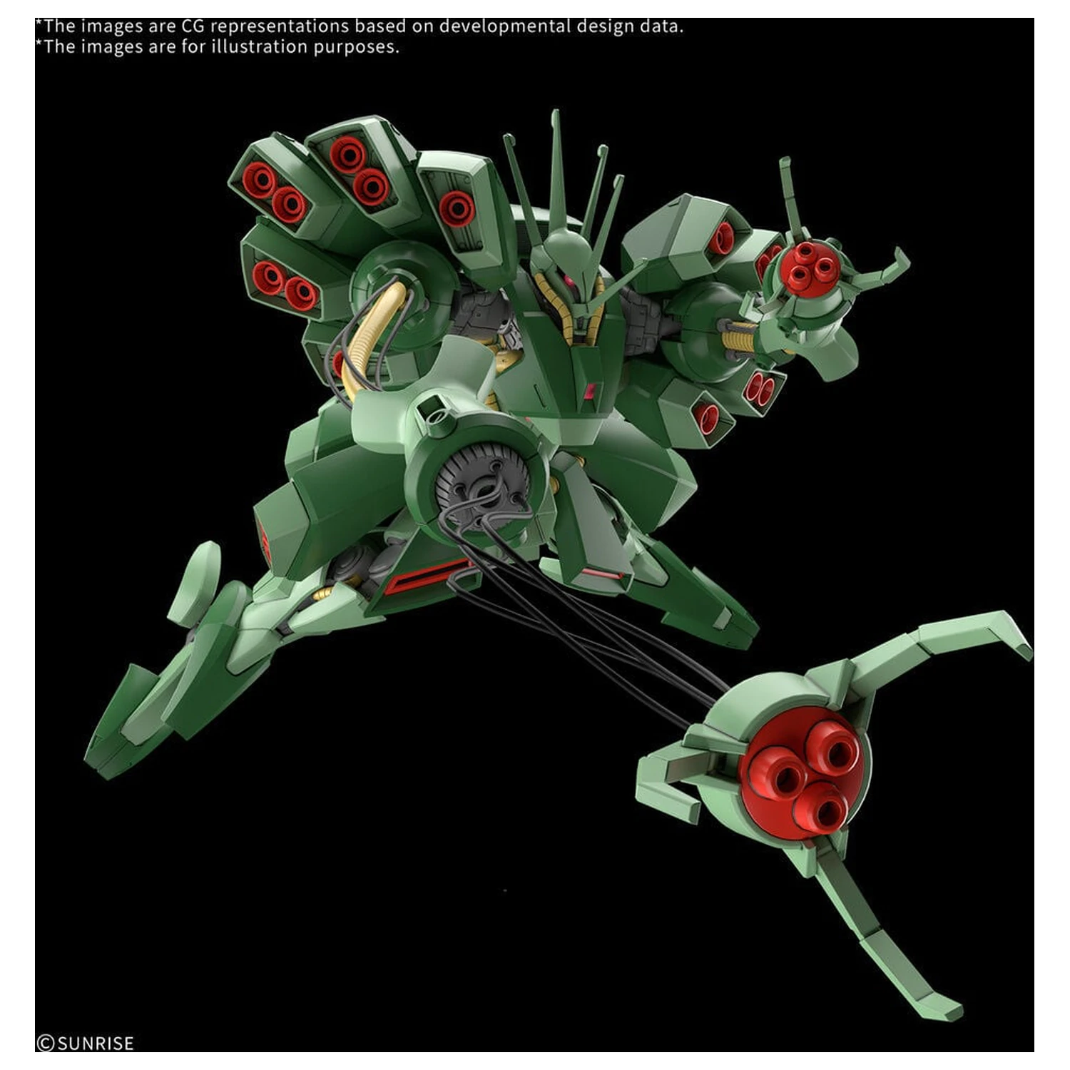HG 1/144 Hamma-Hamma Mobile Suit Gundam ZZ High Grade Model Komplet fotografija izdelka