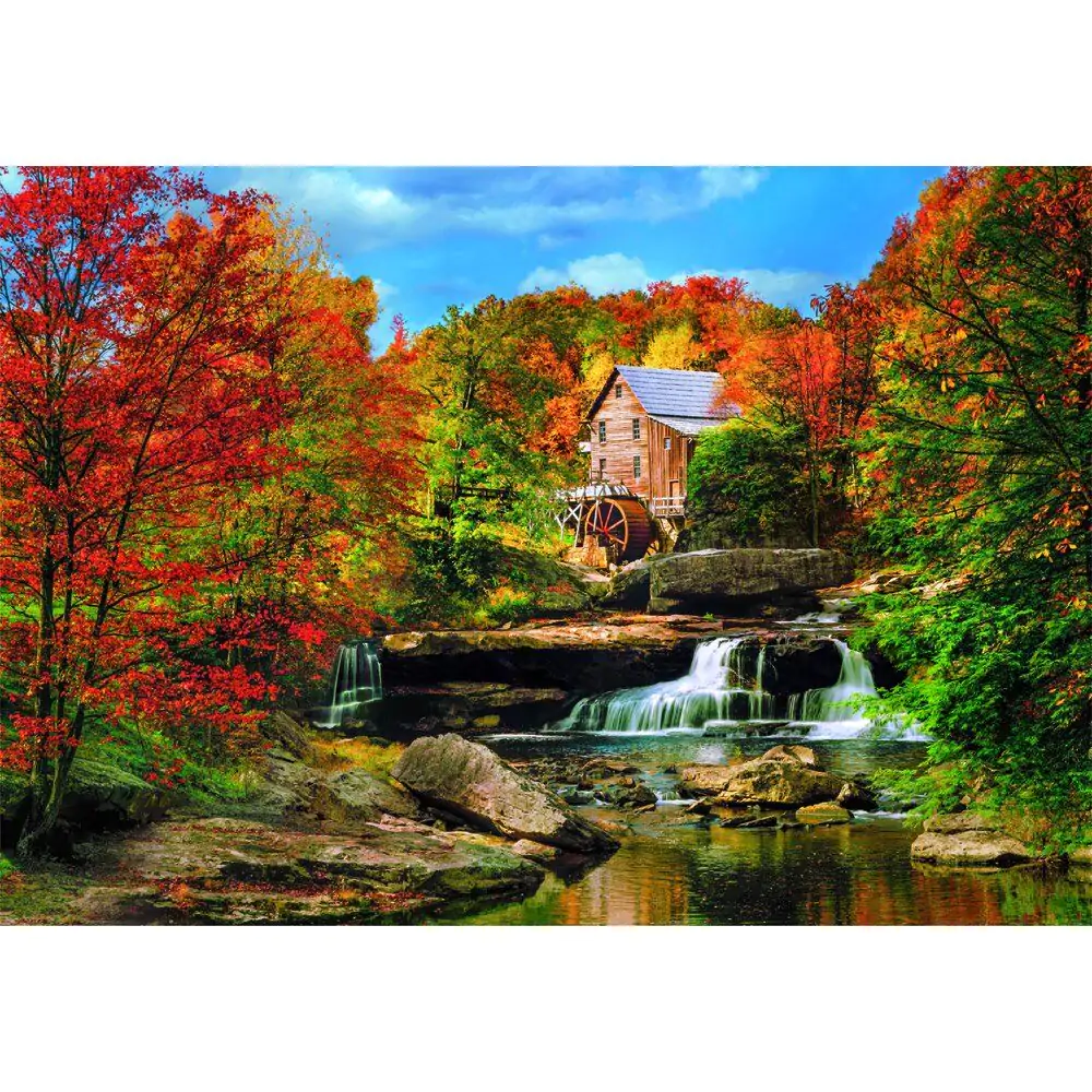 Visokokakovostne sestavljanke Glade Creek Grist Mill 2000 kosov fotografija izdelka