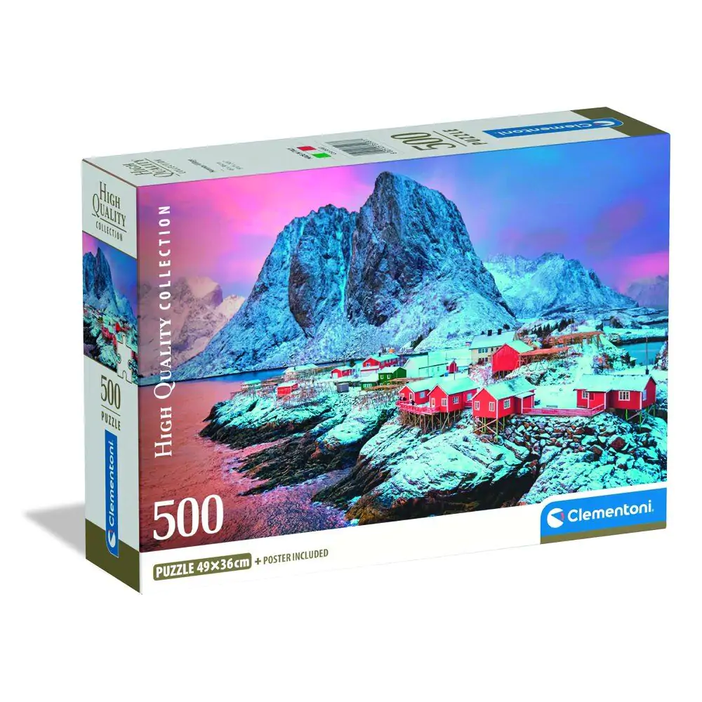 Visokokakovostne puzzle Hamnoy Village 500 kosov fotografija izdelka