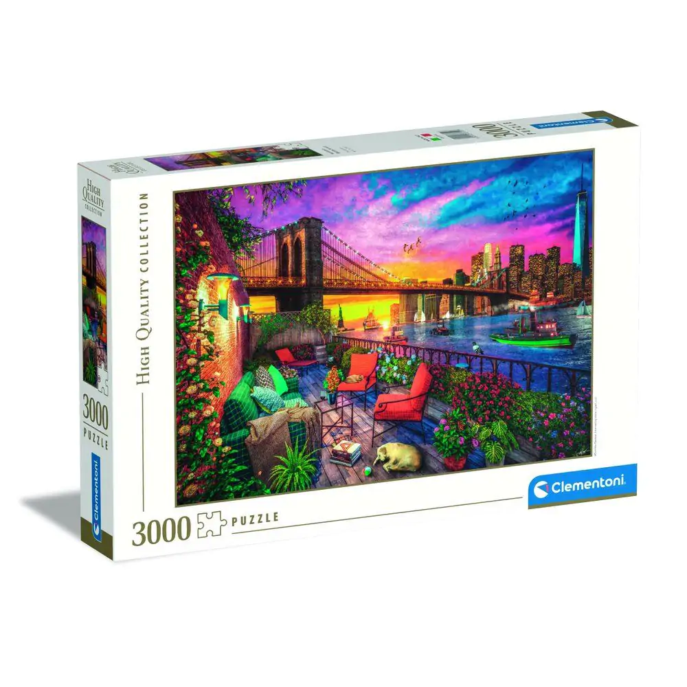 Visoko kakovostne Manhattan Balcony Sunset puzzle 3000 kosov fotografija izdelka