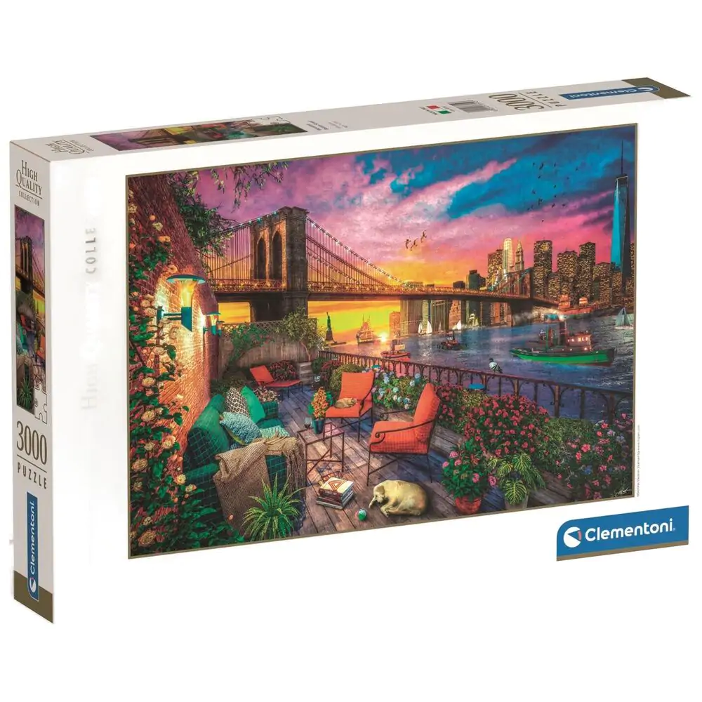 Visoko kakovostne Manhattan Balcony Sunset puzzle 3000 kosov fotografija izdelka