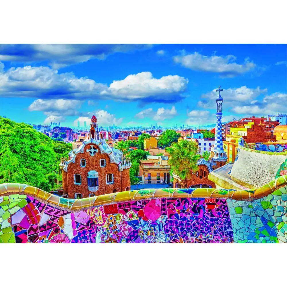 Visokokakovostne puzzle Park Guell Barcelona 1000 kosov fotografija izdelka