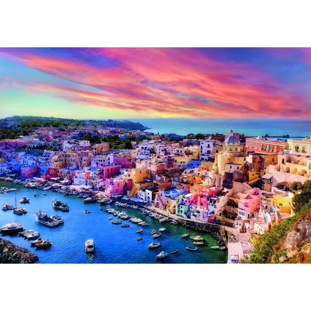 Visokokakovostne slikovite puzzle Otok Procida 1500 kosov fotografija izdelka