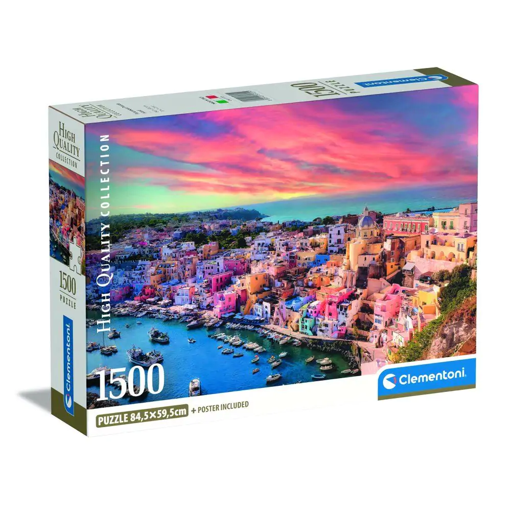 Visokokakovostne slikovite puzzle Otok Procida 1500 kosov fotografija izdelka