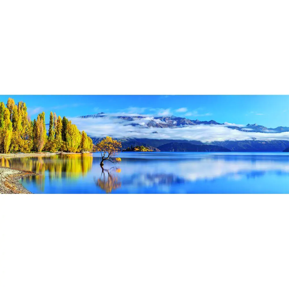 Visokokakovostne Wanaka's golden Reflections Panorama puzzle 1000 kosov fotografija izdelka