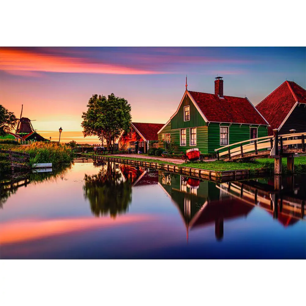 Visokokakovostne Zaanse Schans sestavljanke 1500 kosov fotografija izdelka