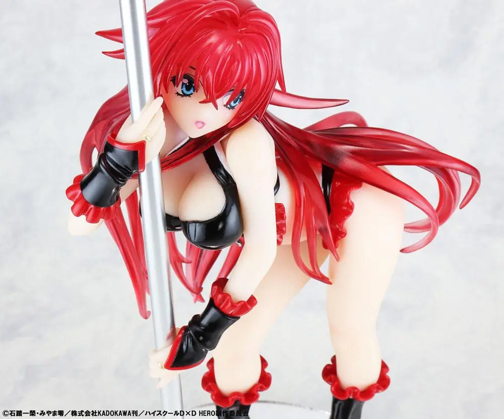 High School DxD Kip 1/7 Rias Gremory Pole Dance Ver. Black Color 20 cm fotografija izdelka