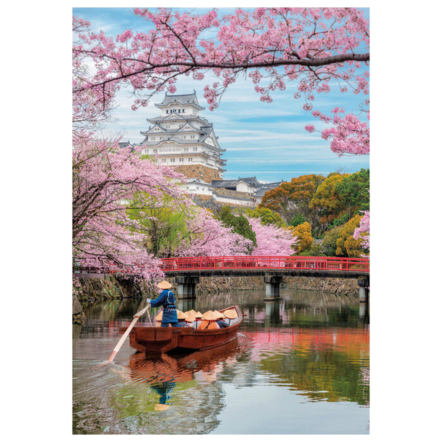 Himeji Castle in Spring sestavljanka 1000 kosov fotografija izdelka