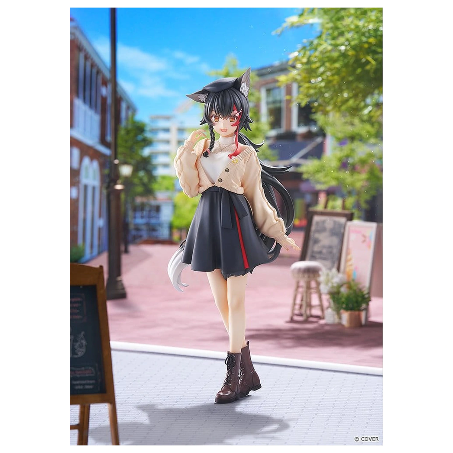 Hololive Production G.S. Collection PVC figura 1/7 Ookami Mio Date Style - Street Outfit Ver. 24 cm fotografija izdelka