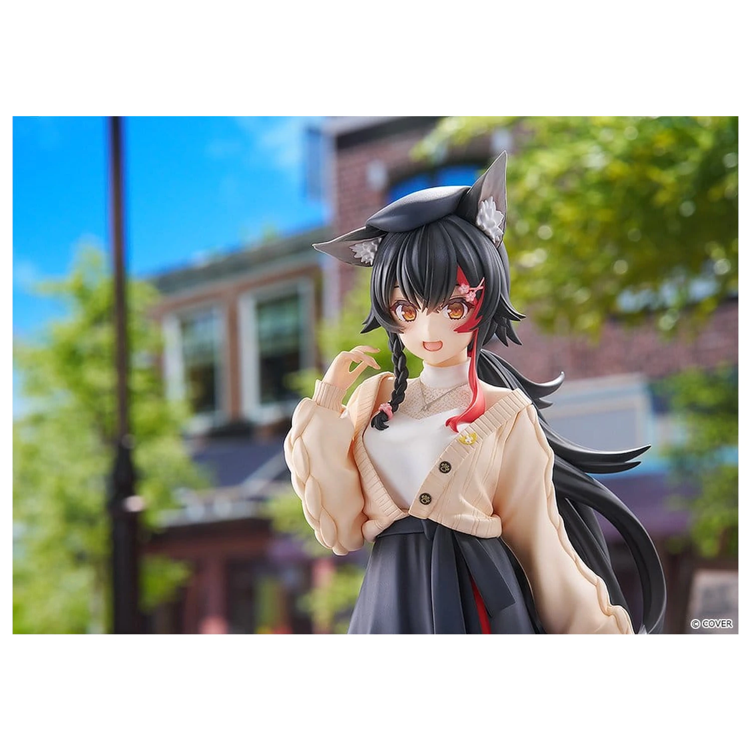 Hololive Production G.S. Collection PVC figura 1/7 Ookami Mio Date Style - Street Outfit Ver. 24 cm fotografija izdelka