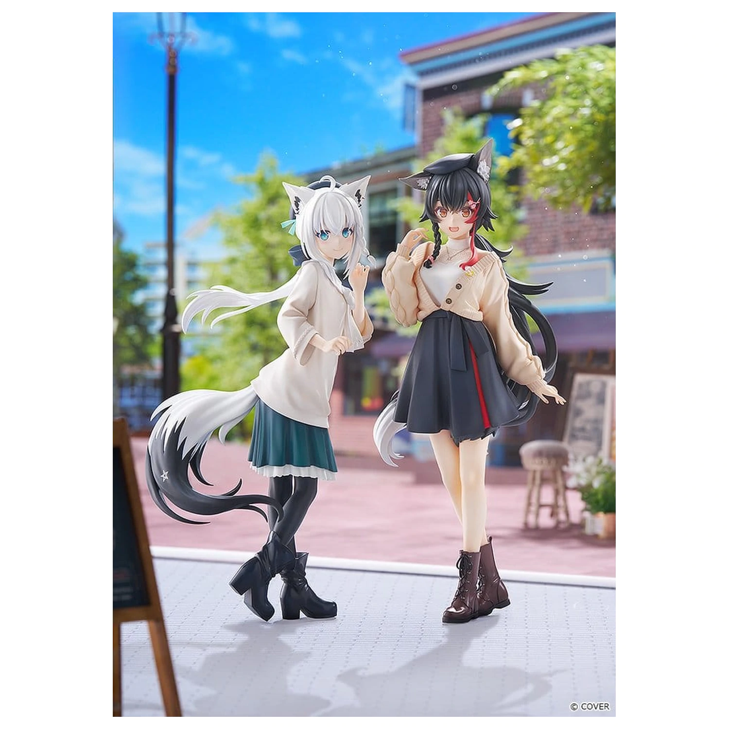 Hololive Production G.S. Collection PVC figura 1/7 Ookami Mio Date Style - Street Outfit Ver. 24 cm fotografija izdelka