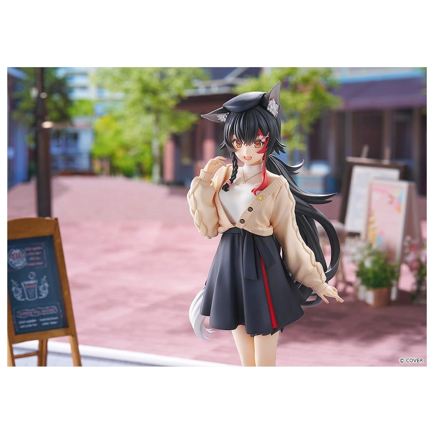 Hololive Production G.S. Collection PVC figura 1/7 Ookami Mio Date Style - Street Outfit Ver. 24 cm fotografija izdelka